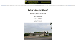 Desktop Screenshot of belton.calvary-baptist-church.us