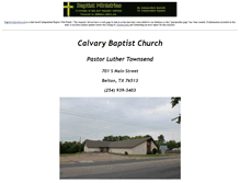 Tablet Screenshot of belton.calvary-baptist-church.us